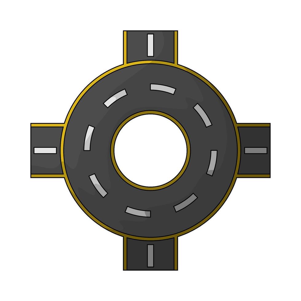 Navigation round road vector