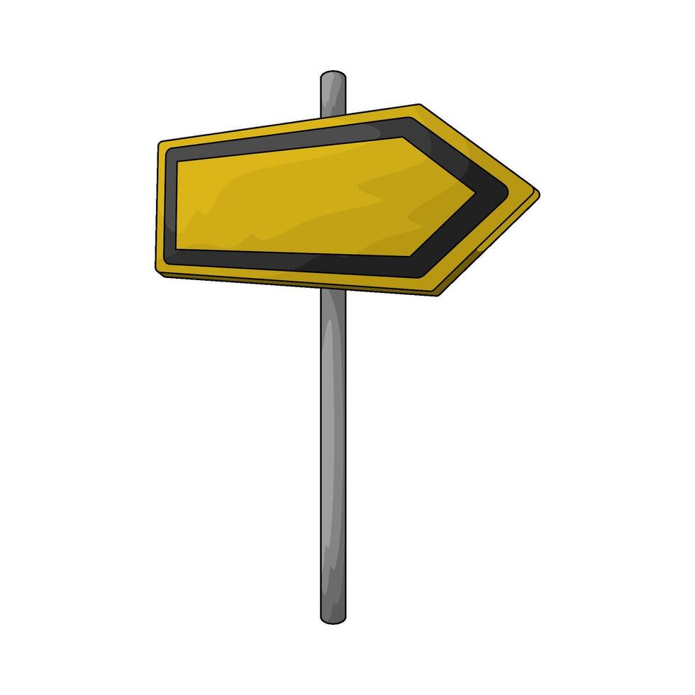 Navigation road sign illustration vector