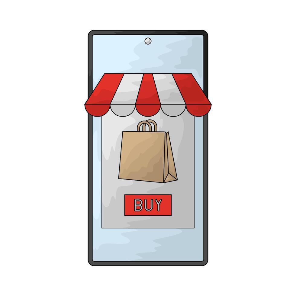 illustration of a ecommerce vector