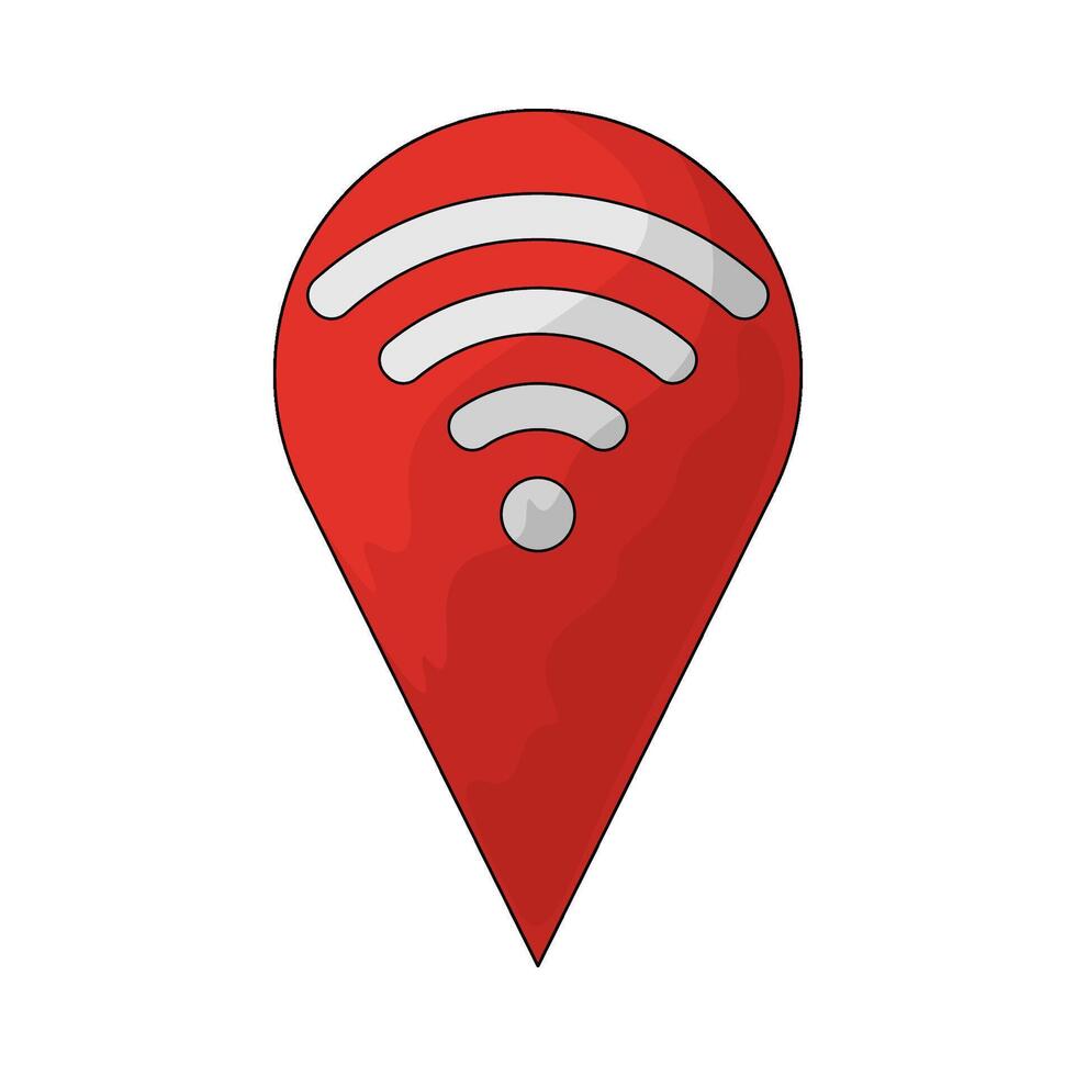 connection location illustration vector