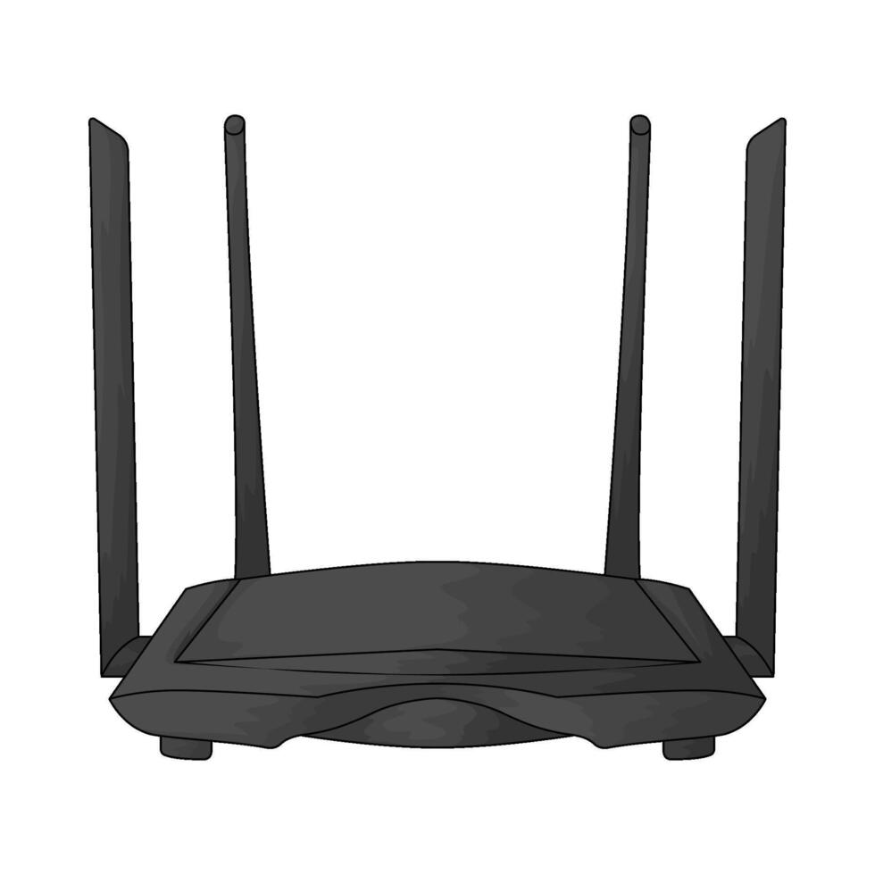 illustration of a wifi router vector