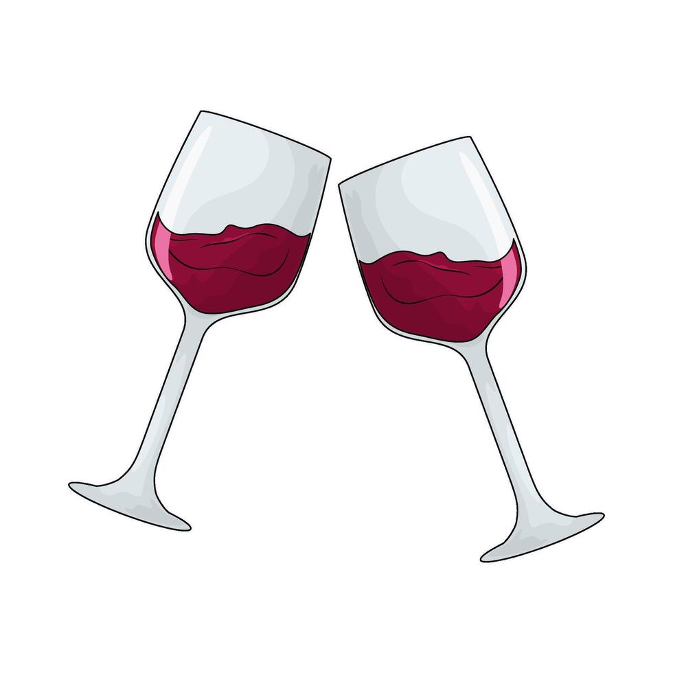 illustration of a wine vector