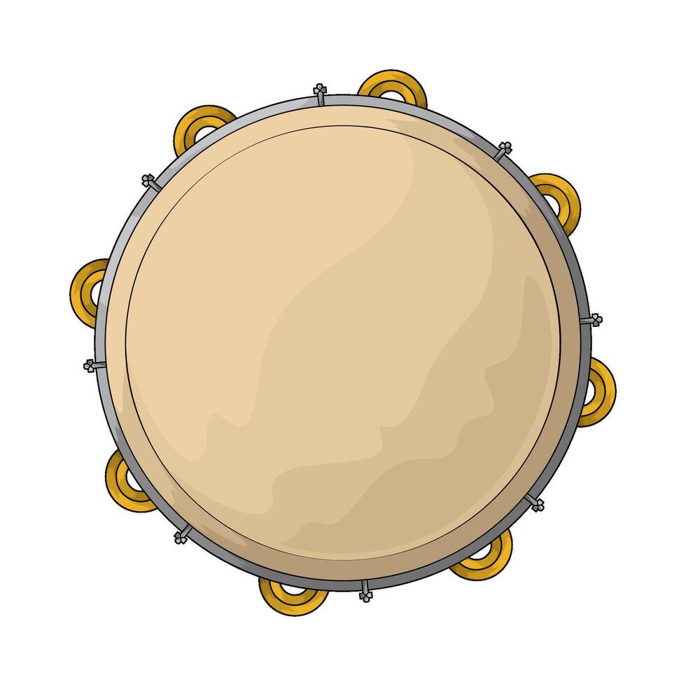 illustration of a tambourine vector