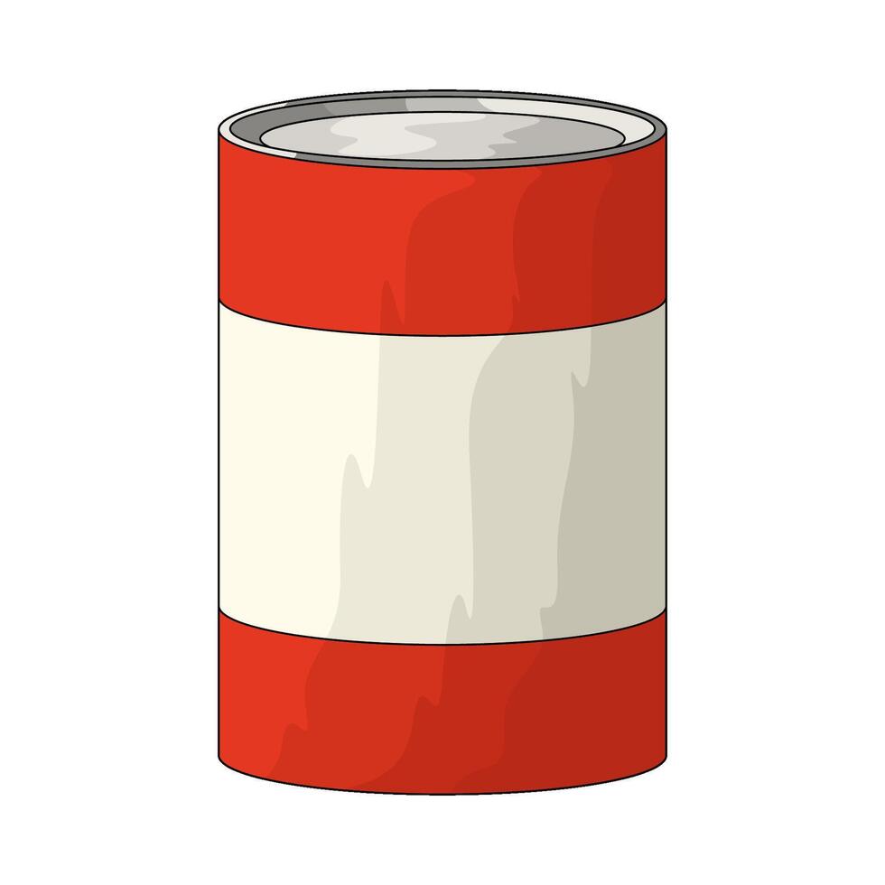 illustration of a canned food vector