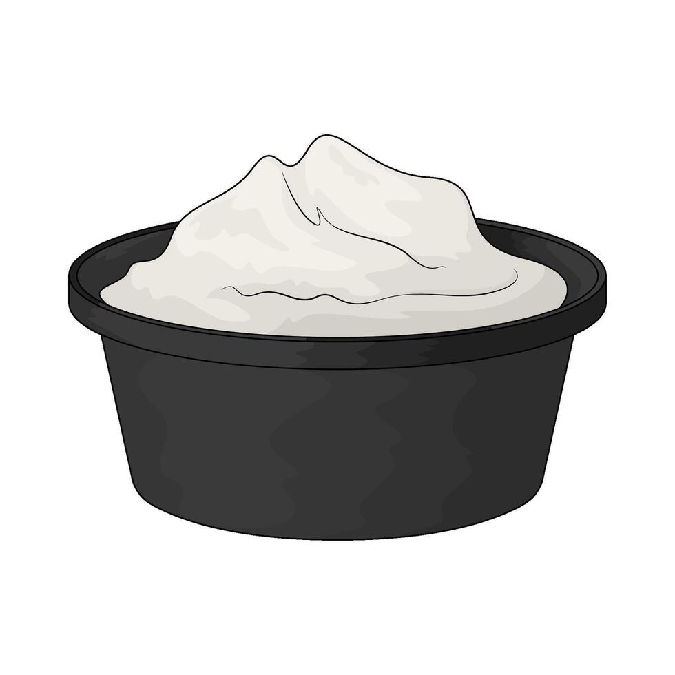 illustration of a flour on bowl vector