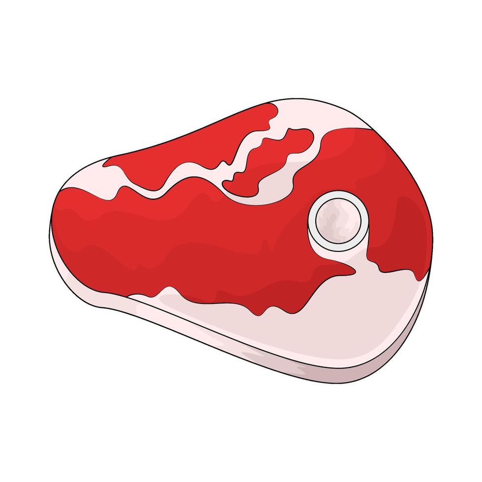 illustration of a raw meat vector