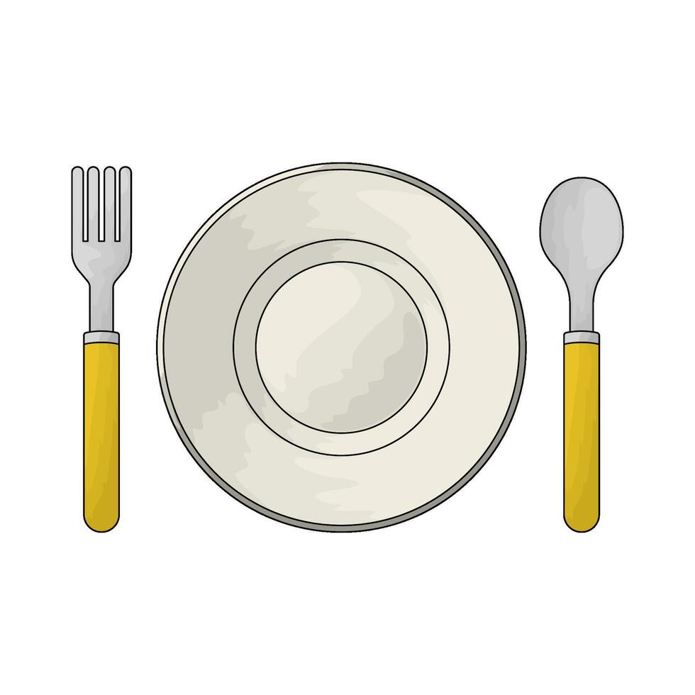 illustration of cutlery set vector