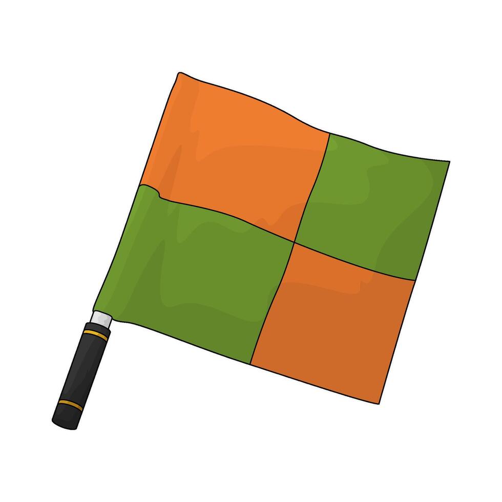 illustration of a soccer flag vector