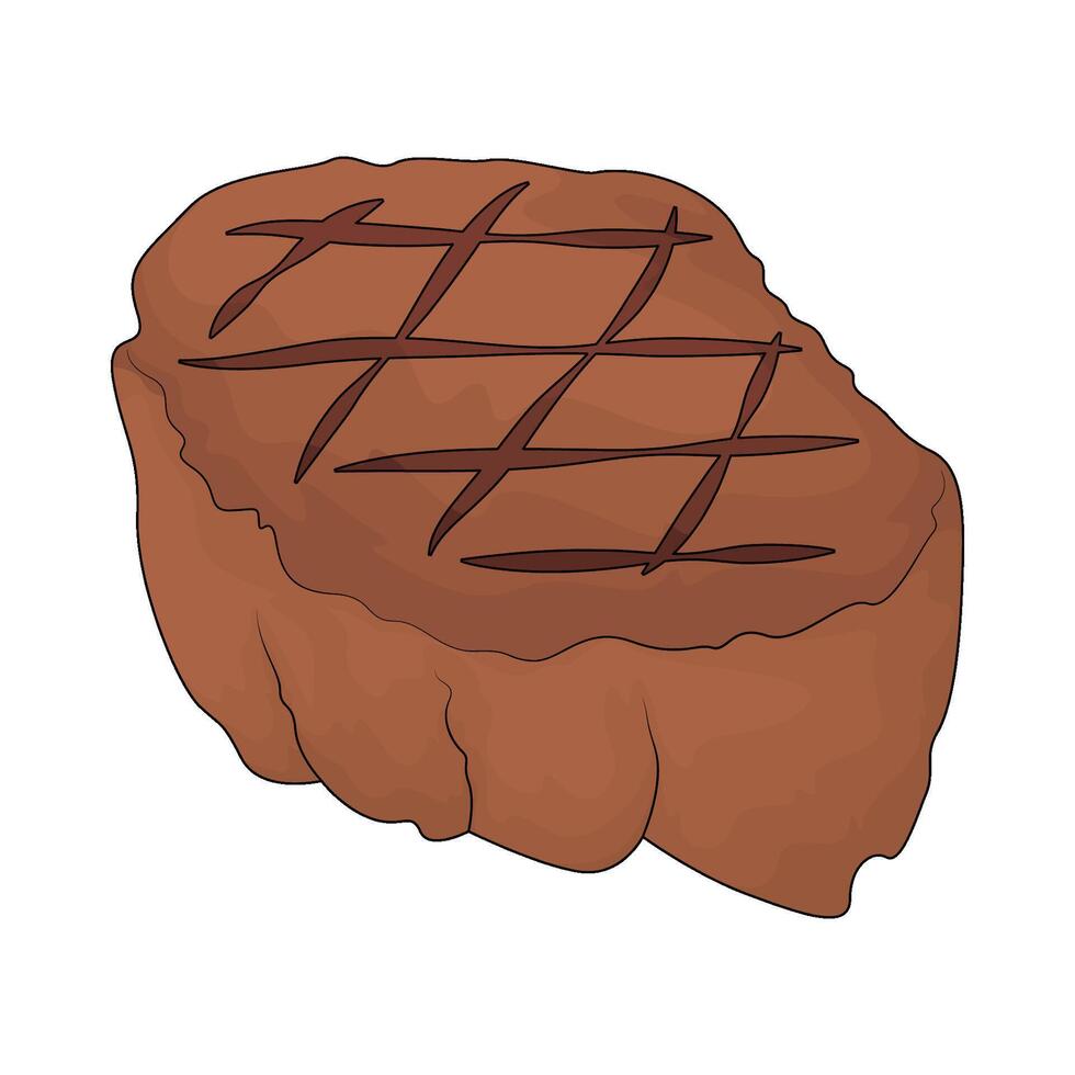 illustration of delicious steak vector