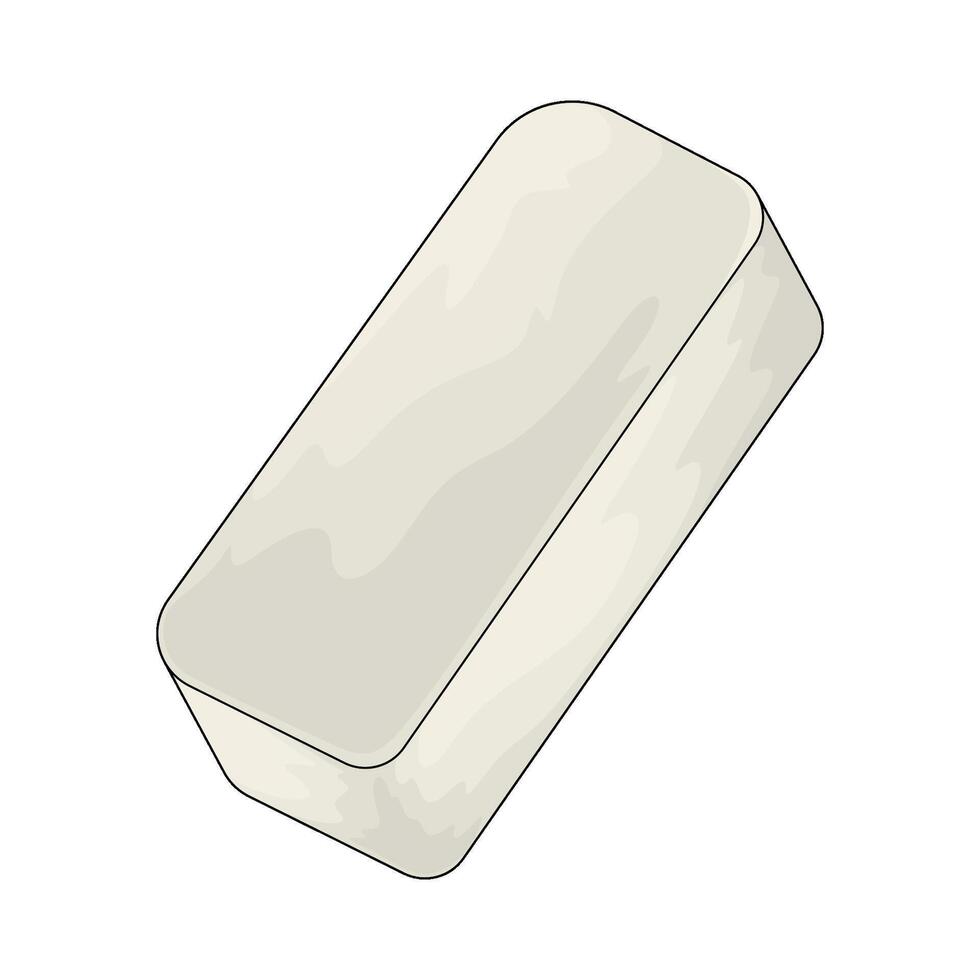 illustration of a school eraser vector