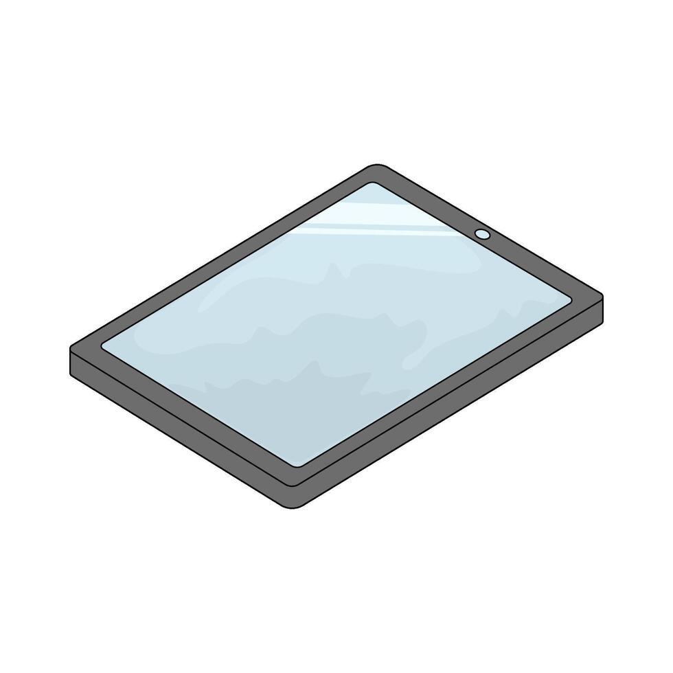 illustration of a digital tablet vector