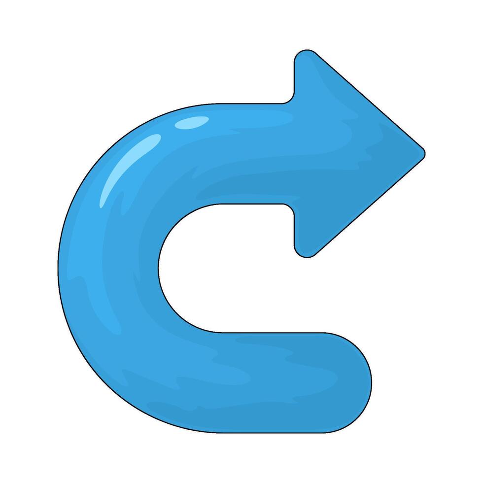 return arrow illustration vector