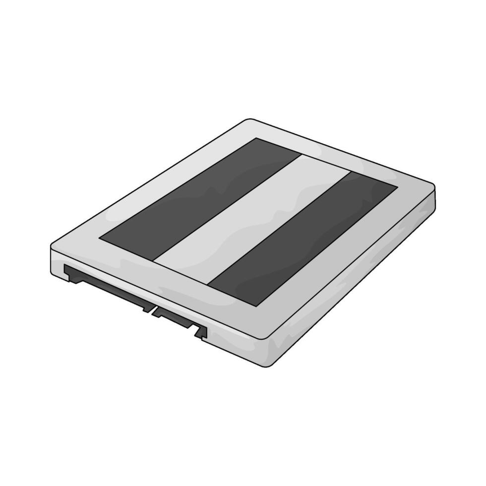 SSD hard drive vector