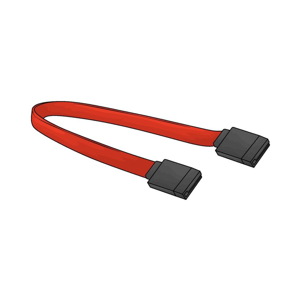 illustration of a computer cable vector