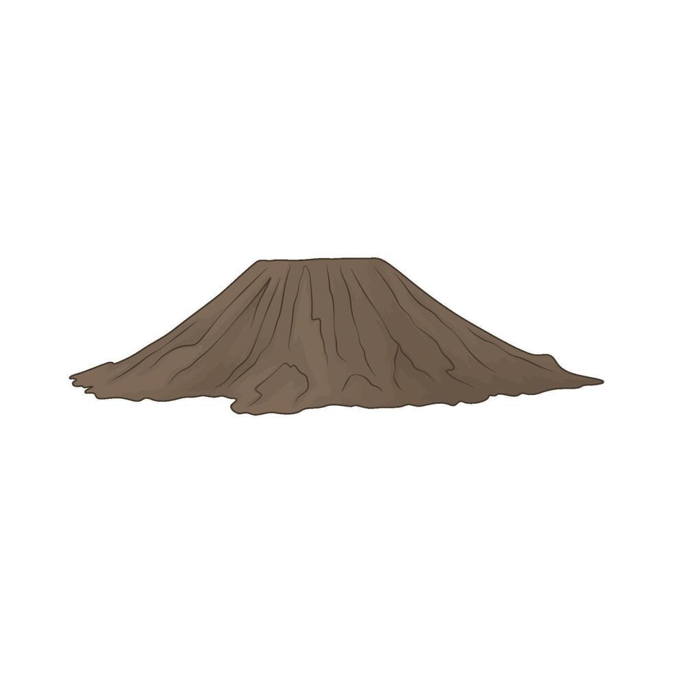 illustration of a volcano mountain vector