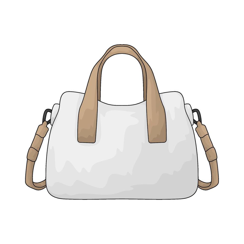 illustration of a luxury handbag vector
