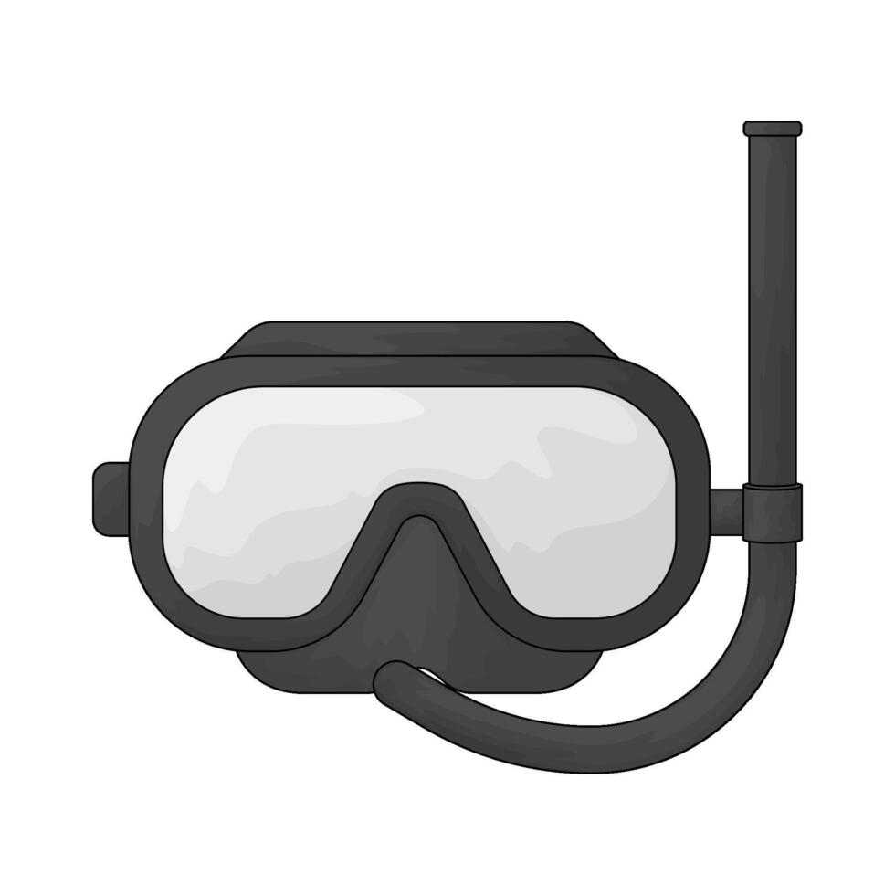 illustration of a diving mask vector