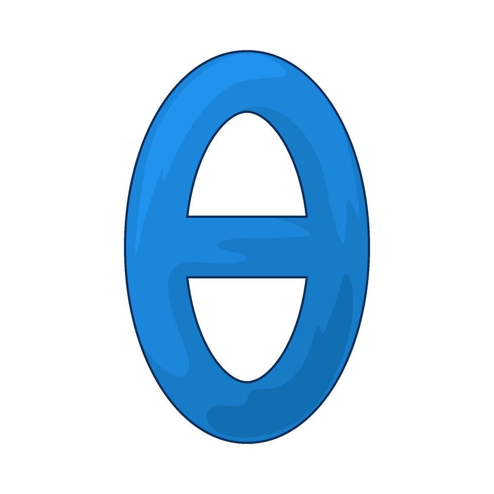 Math Symbol Theta vector