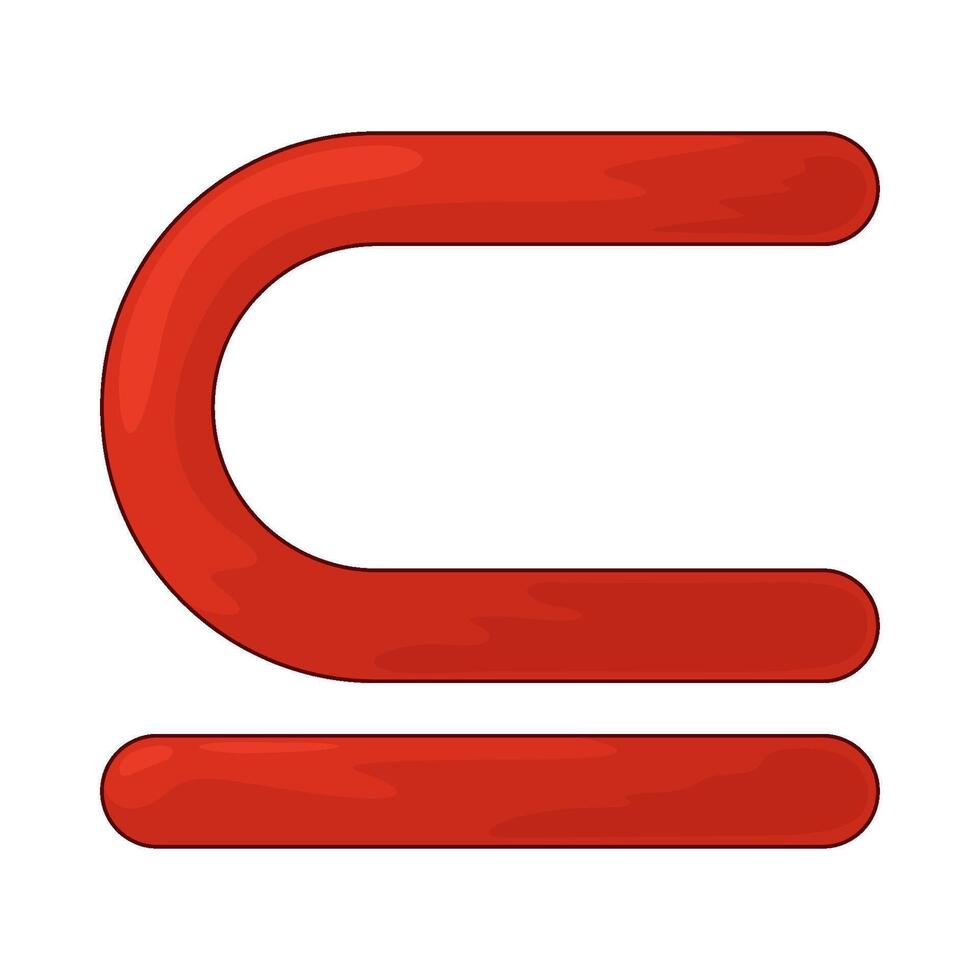 Math Symbol Subset vector