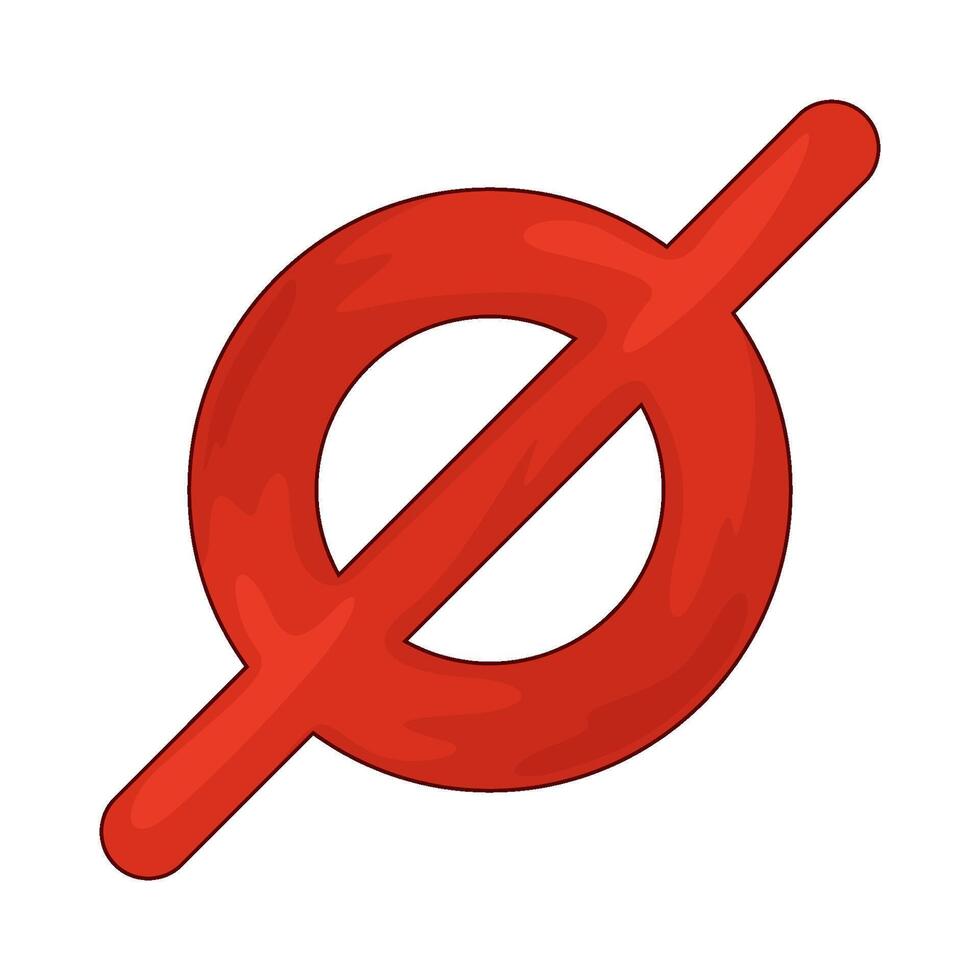 Math Symbol Empty Set vector