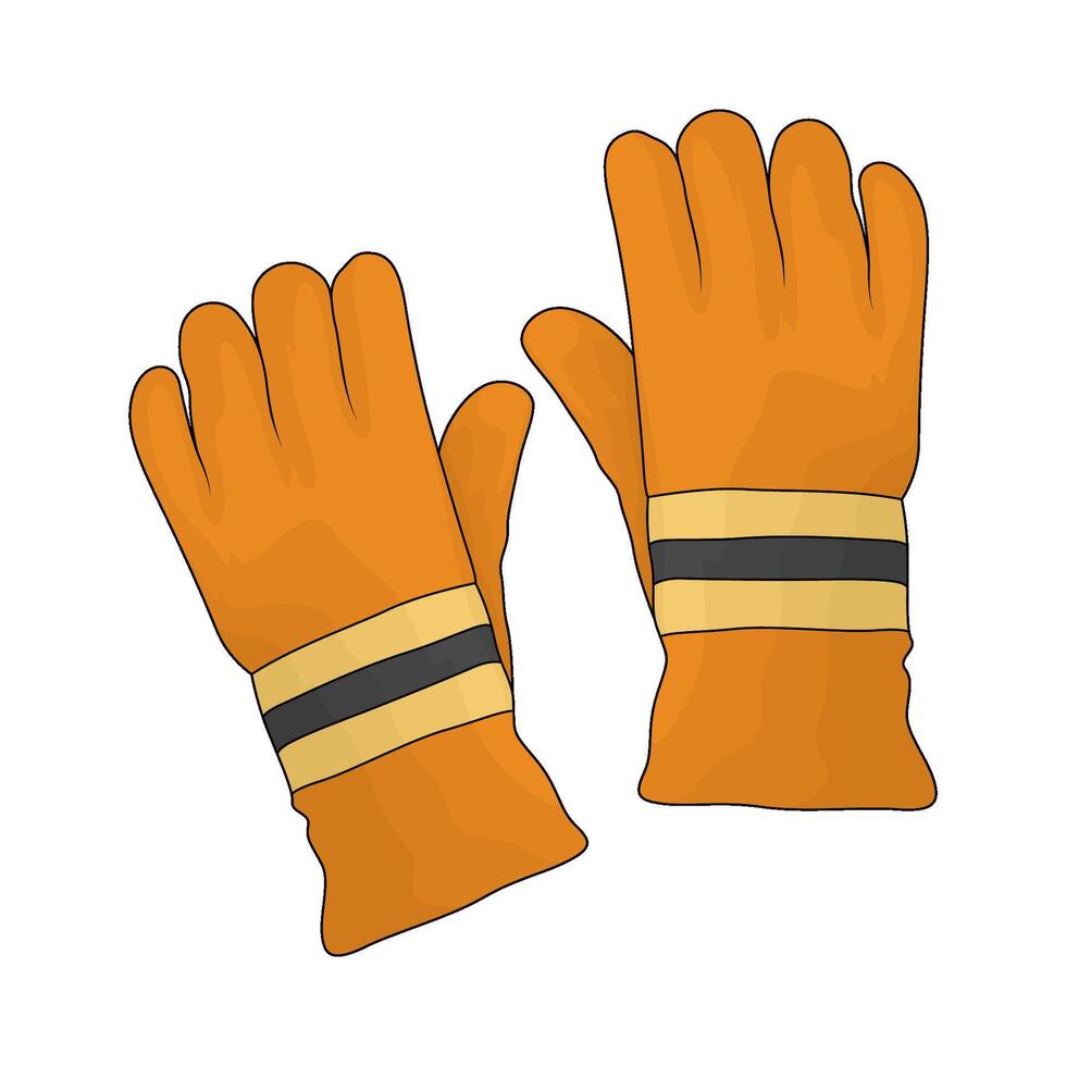 illustration of a safety gloves vector