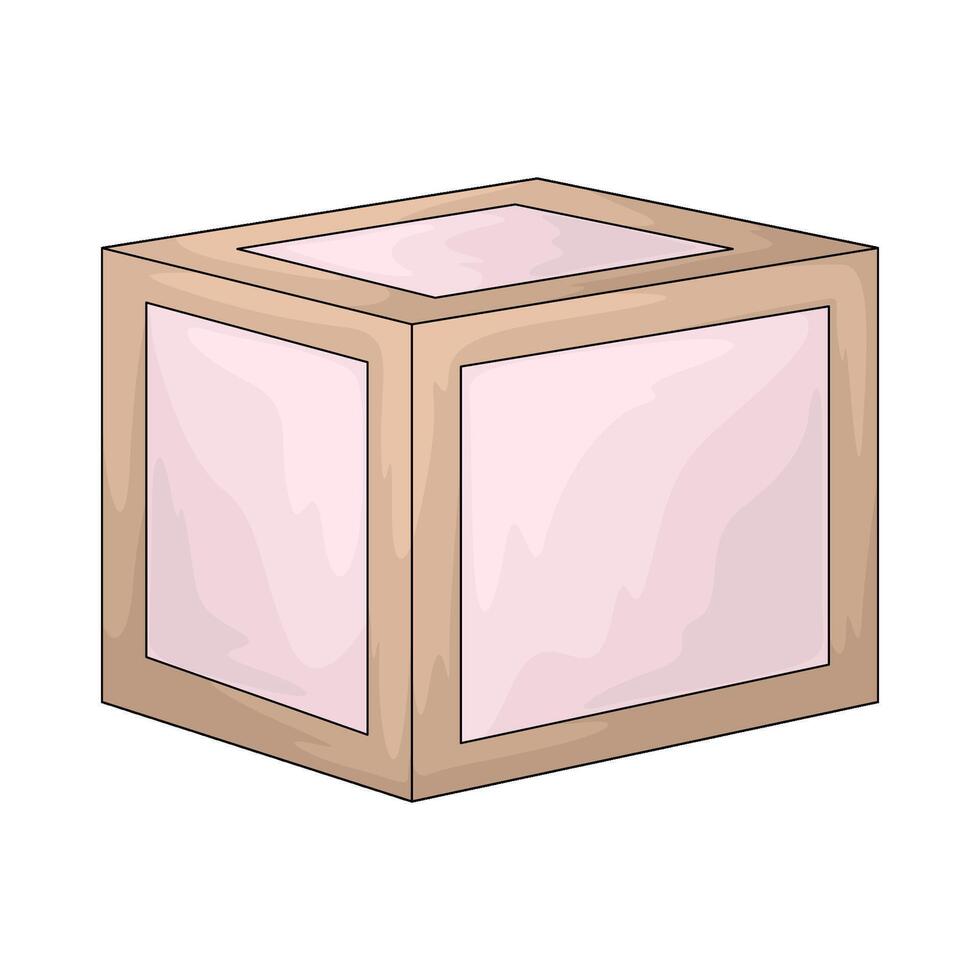 illustration of a baby toys cube vector