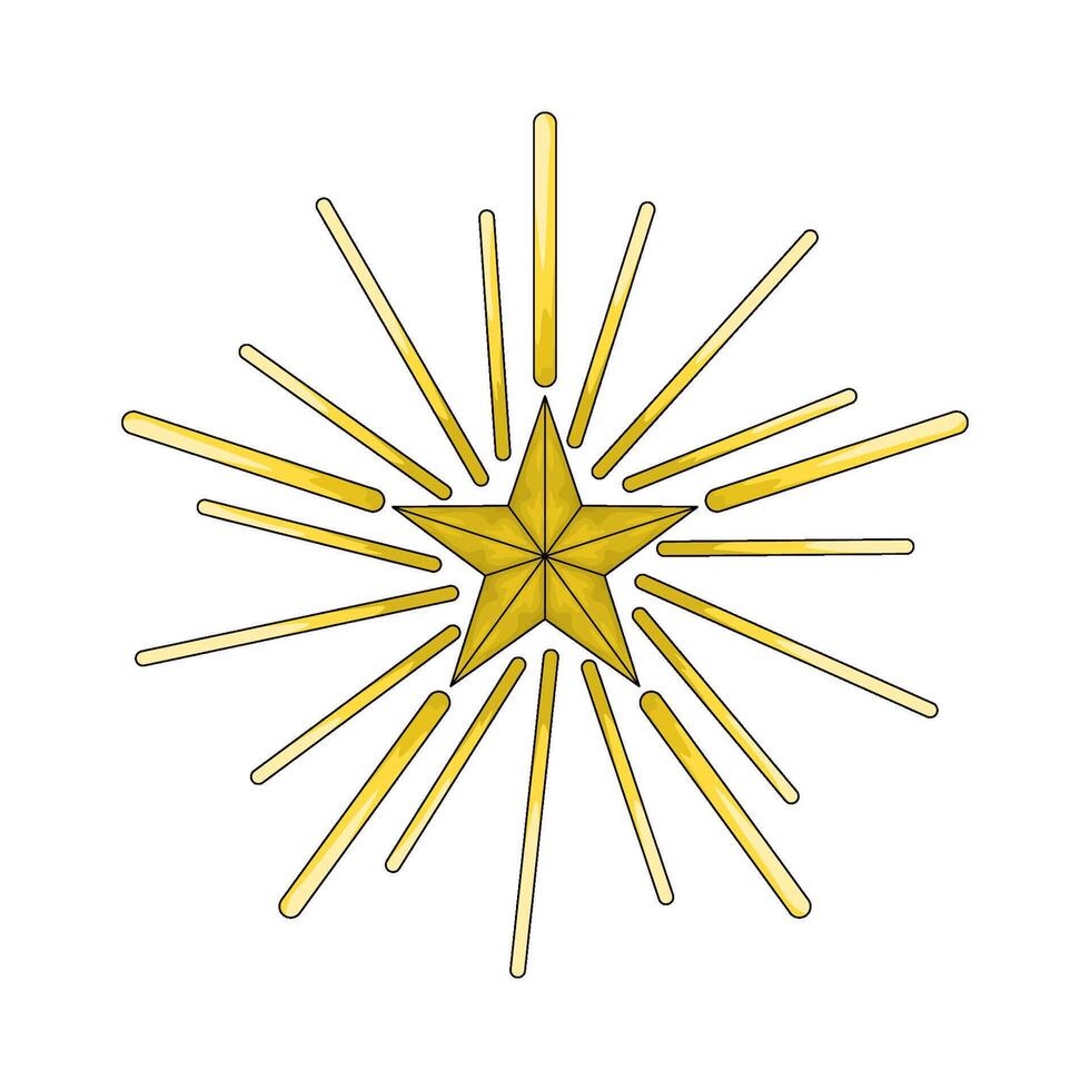 Independence Day starburst vector