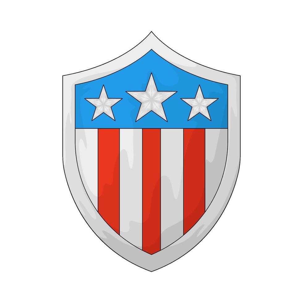 Independence Day shield vector