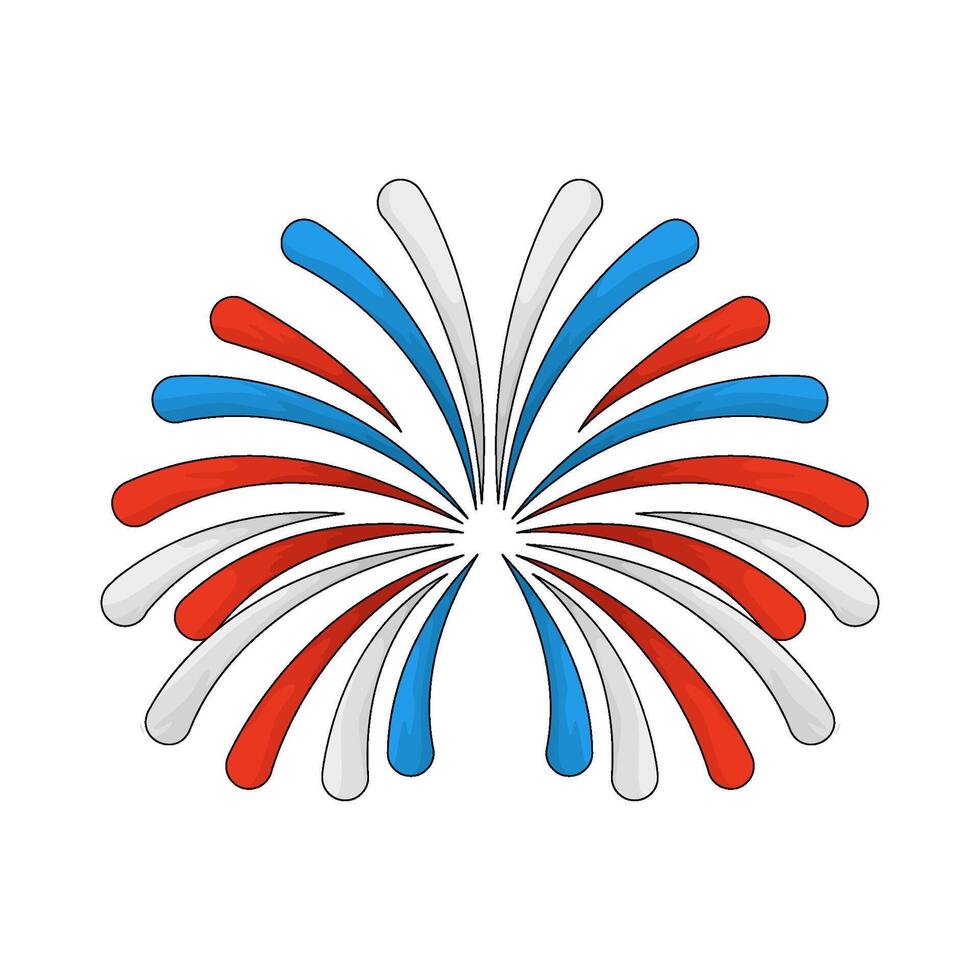 Independence Day fireworks vector