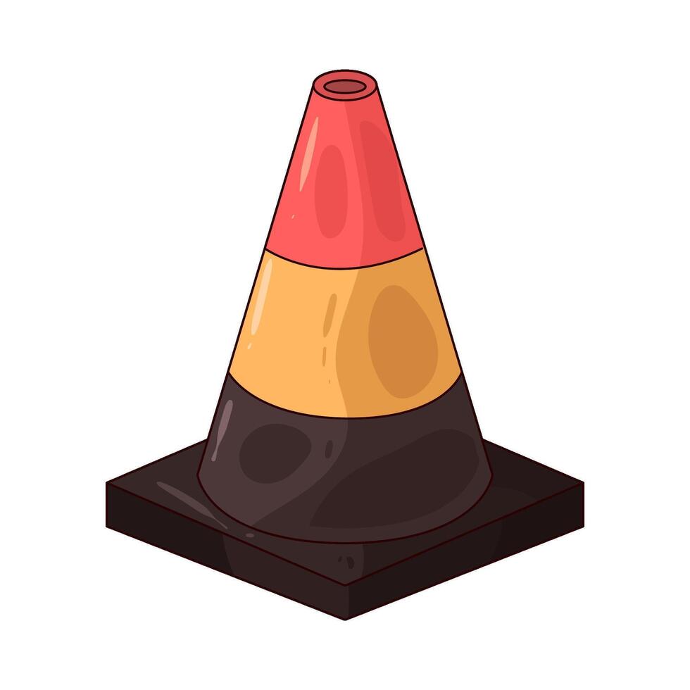 illustration of Safety Cone vector