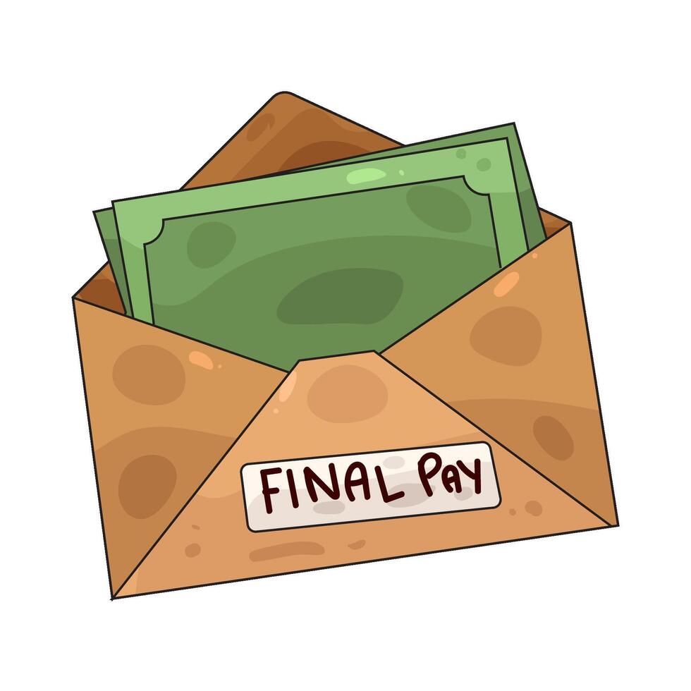 final pay illustration vector