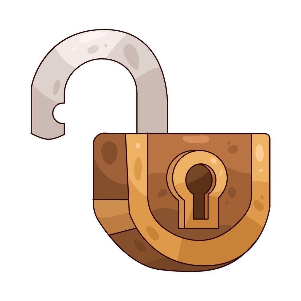 illustration of a Unlock vector