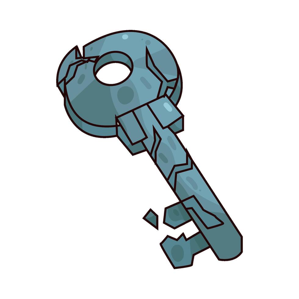 Broken Key illustration vector