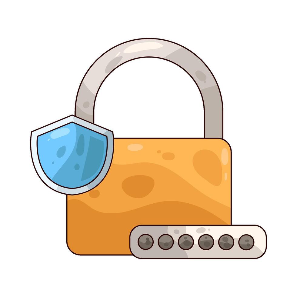 Password Lock illustration vector