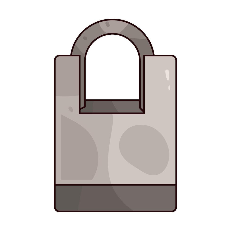 high security lock vector