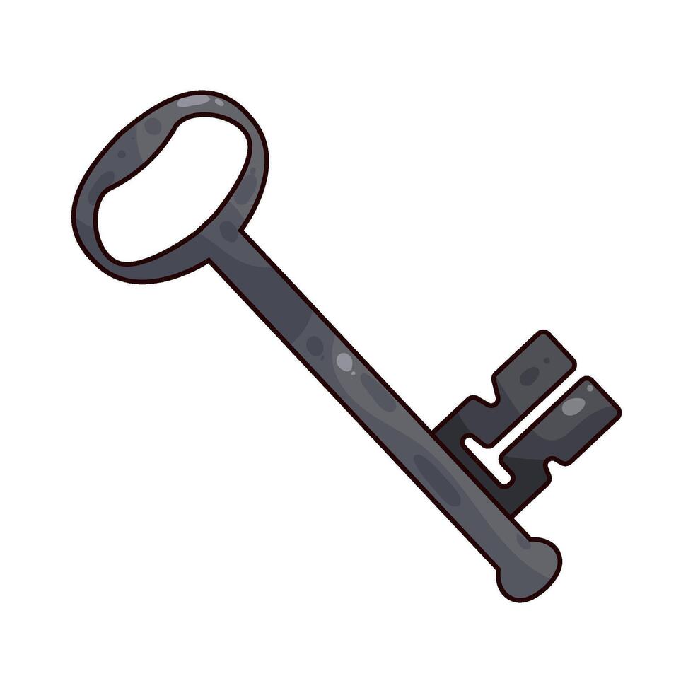 illustration of a old key vector