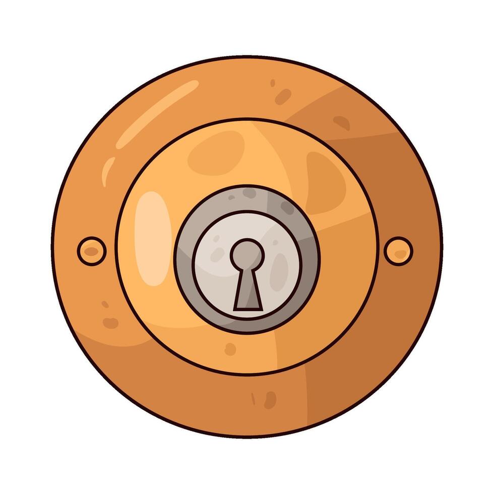 Knob Lock illustration vector
