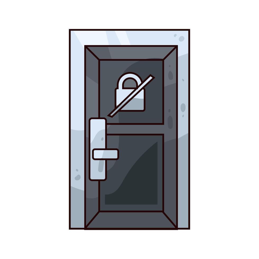 don't open the door vector