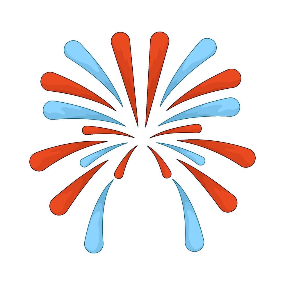 illustration of party fireworks vector