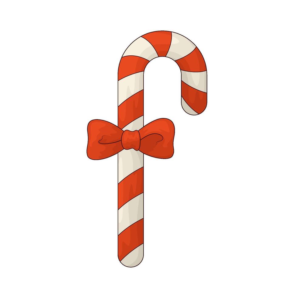 sweet candy cane vector