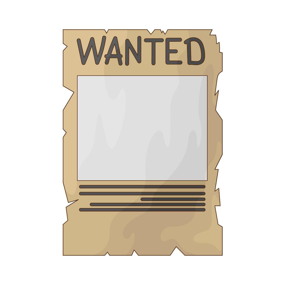 Police wanted poster vector