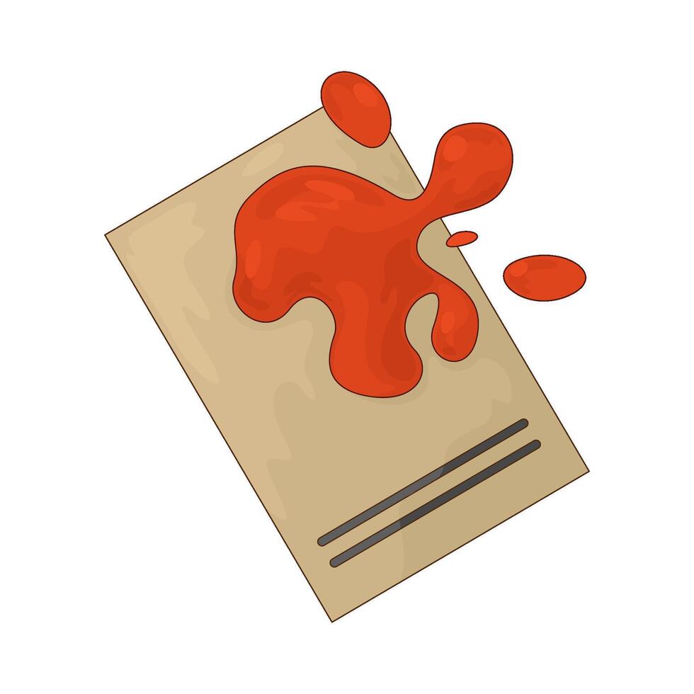 blood in crime scene vector