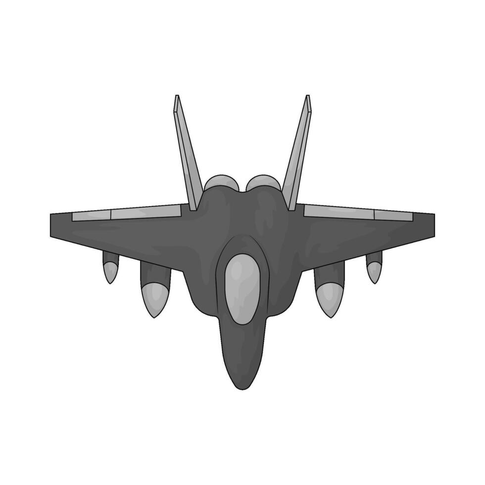 Army jet plane vector