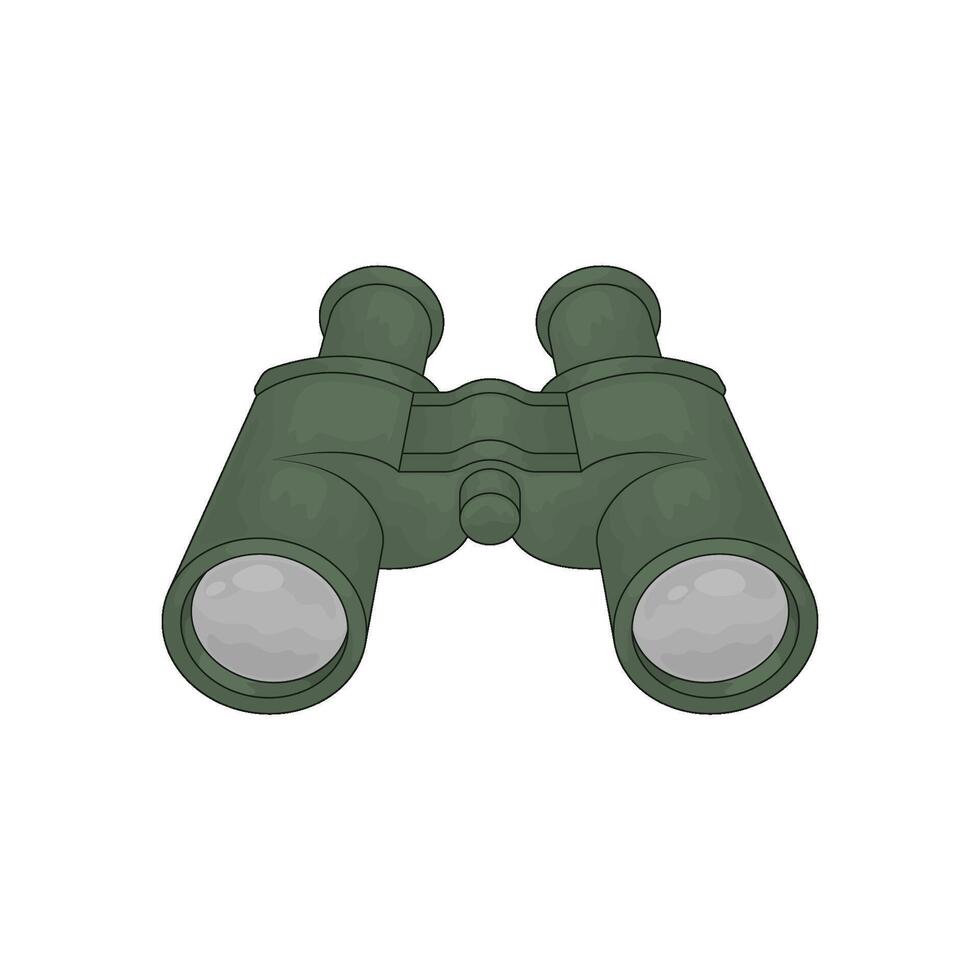 Army binoculars illustration vector