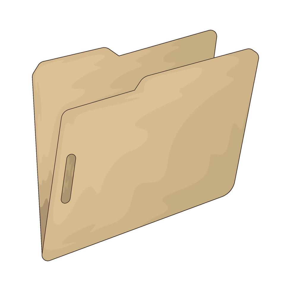 illustration of a open folder vector