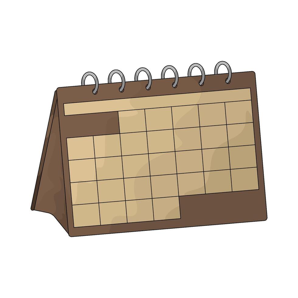 illustration of a desk calendar vector