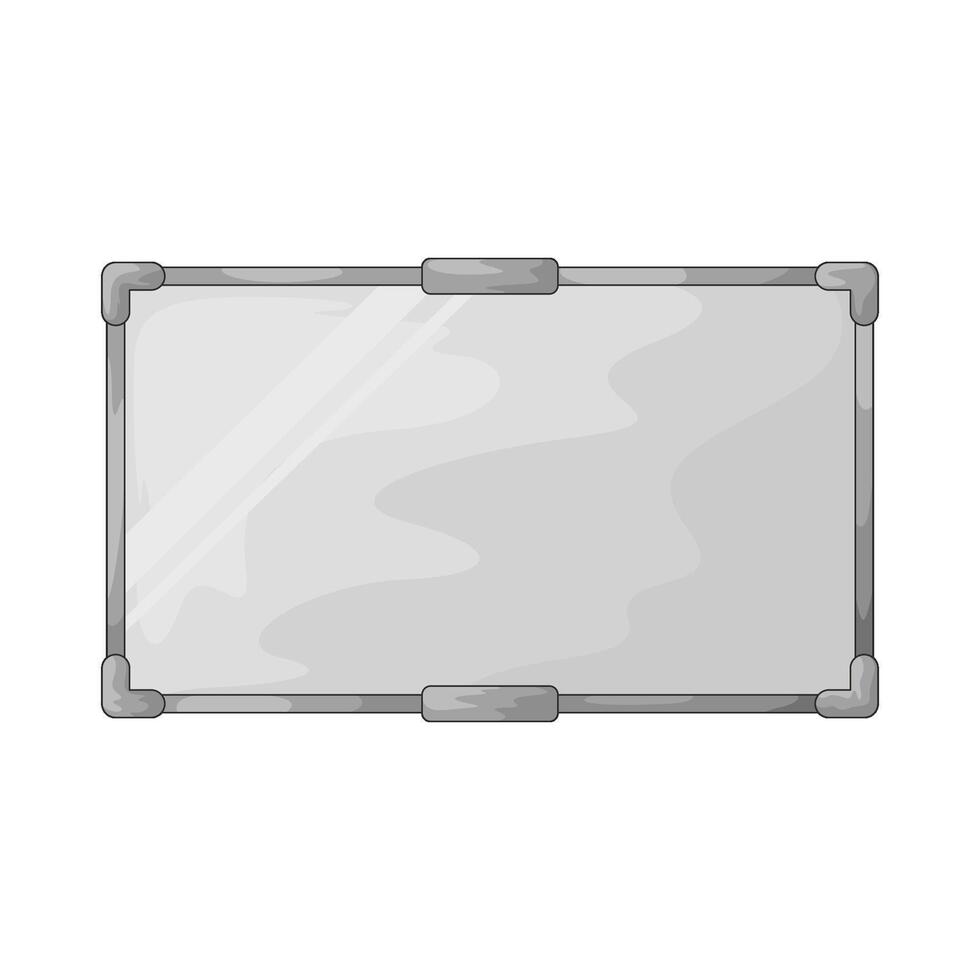 illustration of blank whiteboard vector