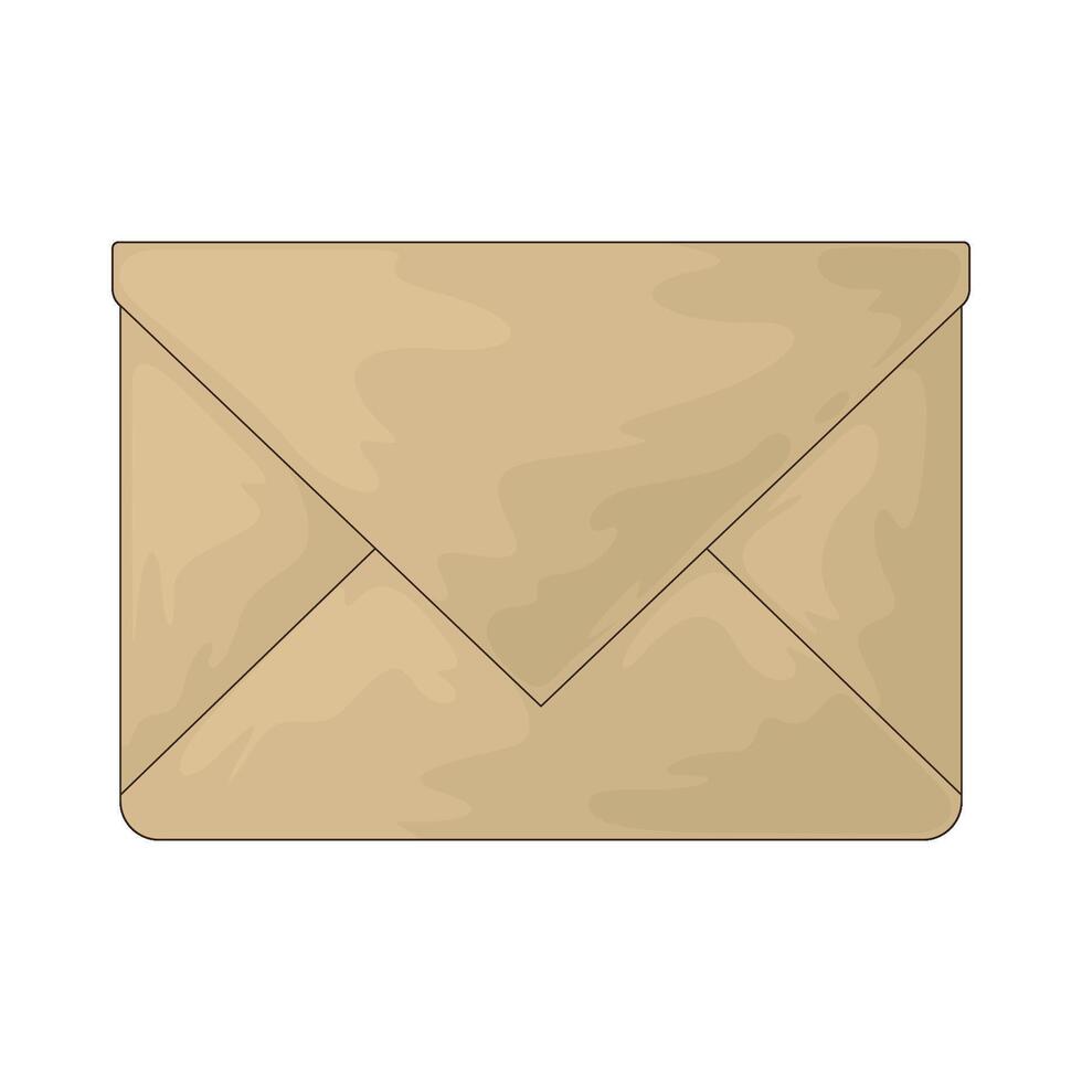 illustration of a closed envelope vector