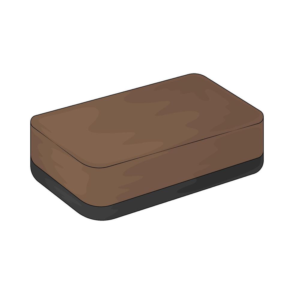 illustration of a whiteboard eraser vector