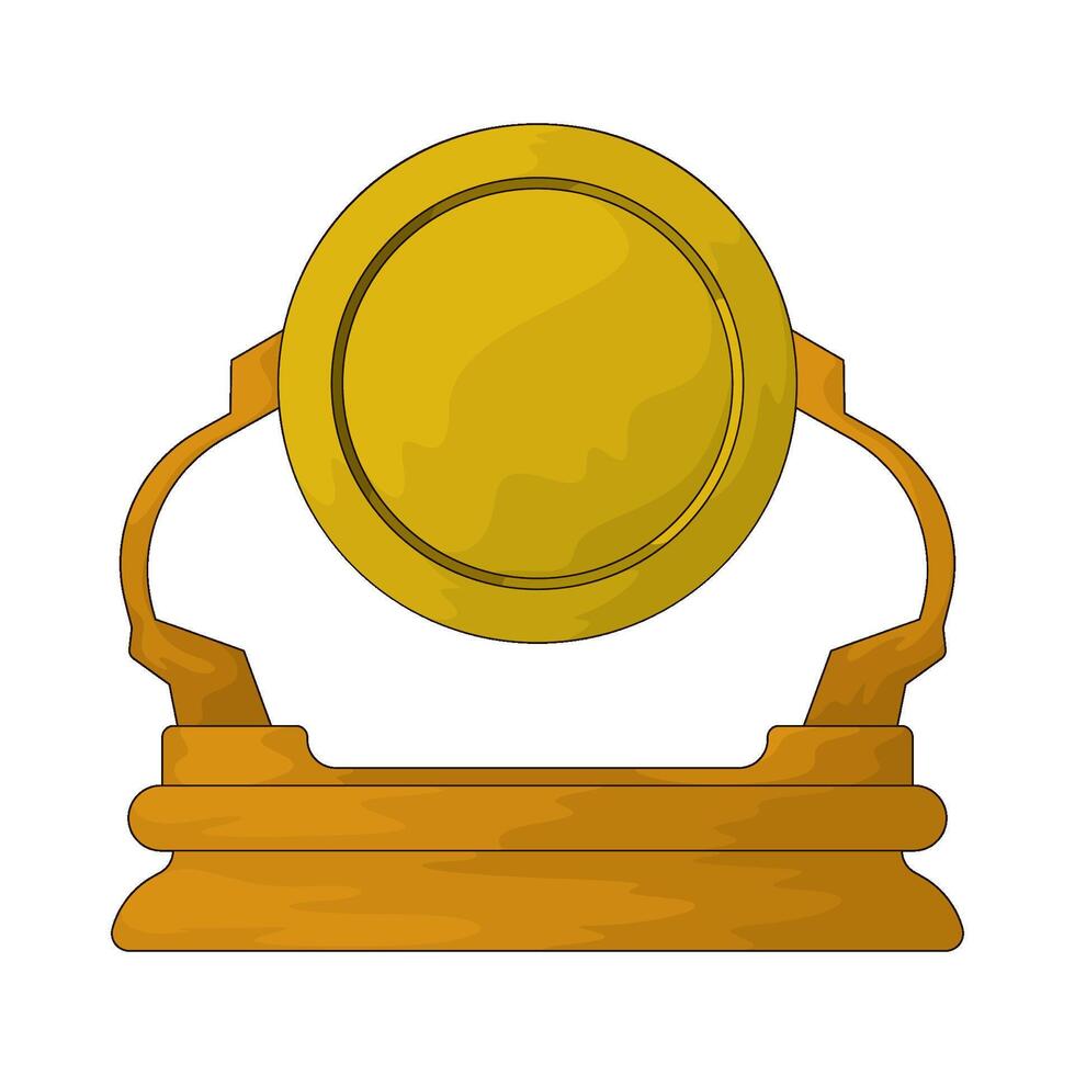Car Race golden trophy vector